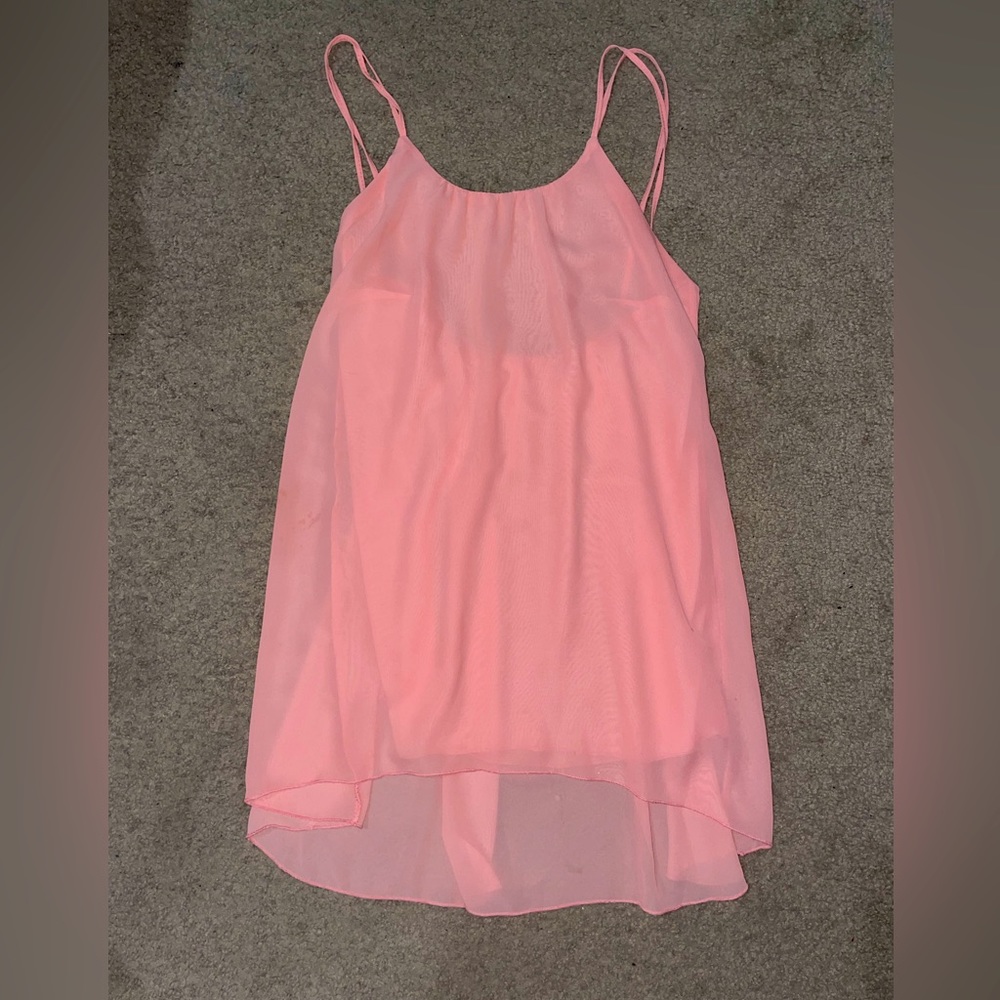Orange/peach flowy dress! Size XL